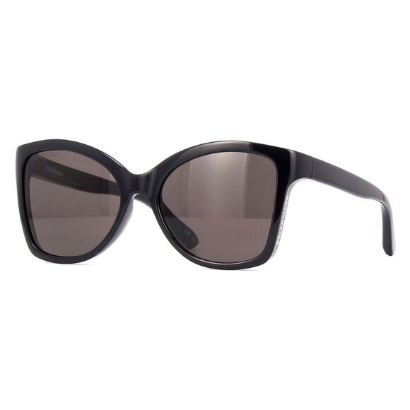 New Authentic  BALENCIAGA Black Butterfly BB0150S 001 Sunglasses Women - Picture 1 of 4